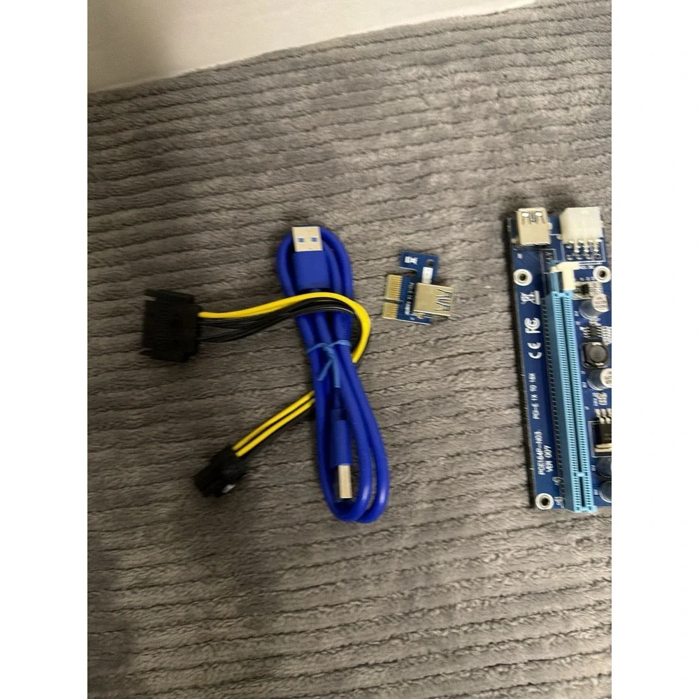 Ver006 Pci-e Riser Extender Card Usb 3.0 Easy to Use Pci-e 1x to 16x Gpu Express